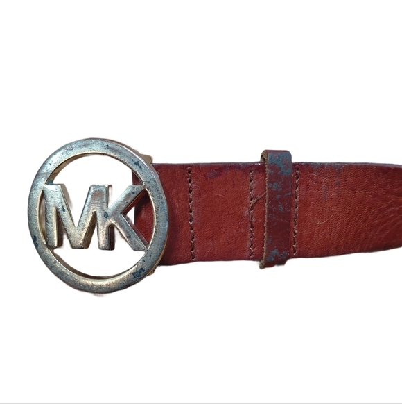Michael Kors Reversible Logo Belt And Brown Leather Belt Women\'s Medium Set main image 12